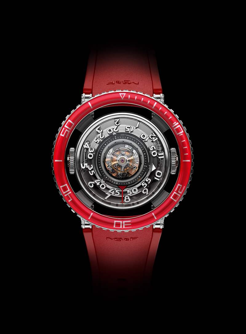 MB&F HM7 Aquapod 鉑金紅色腕表-復刻表
