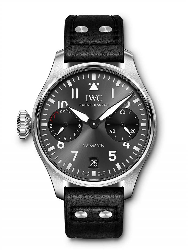介紹：IWC Big Pilot 左撇子腕表IW501012-復(fù)刻表