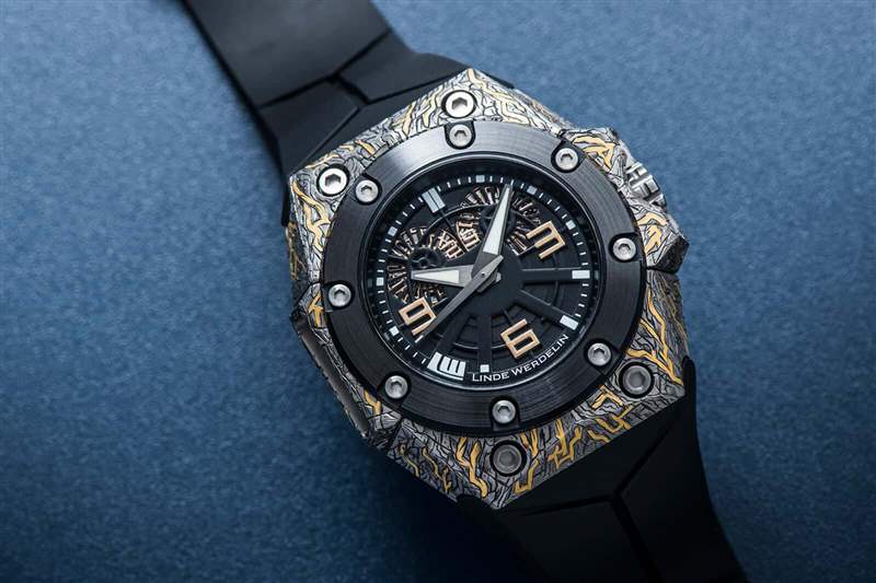 林德偉德林Oktopus Volcano個性24K金雕花腕表-復(fù)刻表