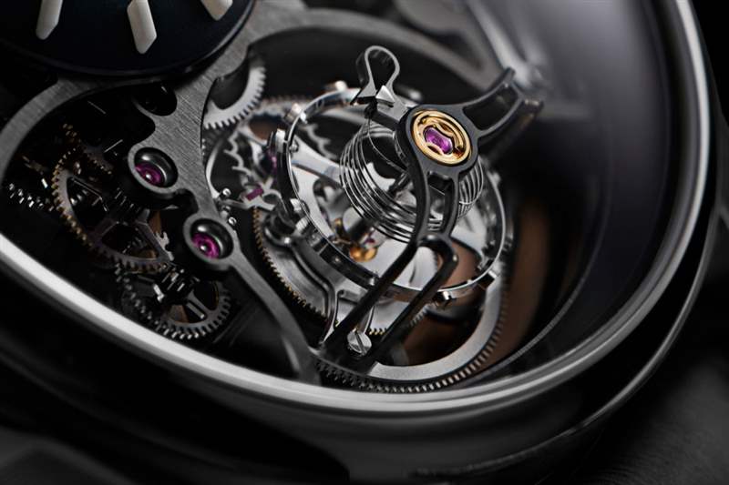 H. Moser & Cie.Pioneer Cylindrical Tourbillon Skeleton以全新方式打造圓柱陀飛輪機芯-復刻表