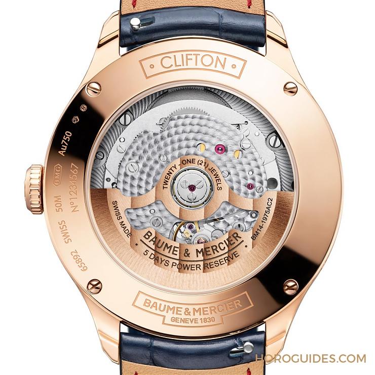 自有機芯性能再精進｜Baume & Mercier克里頓Baumatic星期日期及月相-復(fù)刻表