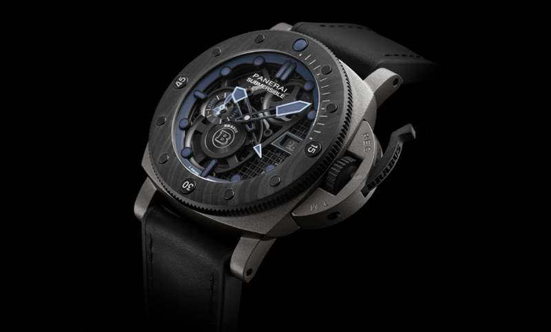 沛納海Panerai Submersible S BRABUS Blue Shadow Edition專業潛水腕表-復刻表
