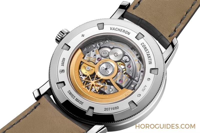 穿透面盤直視沉穩(wěn)閃耀的機(jī)芯運(yùn)轉(zhuǎn)｜江詩(shī)丹頓Traditionnelle全日歷鏤雕腕表-復(fù)刻表