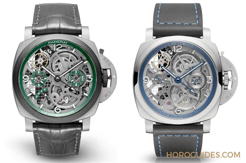 華麗撞色！紅金殼配鍍藍面｜Panerai Luminor陀飛輪兩地時間紅金腕表-PAM01060-復刻表