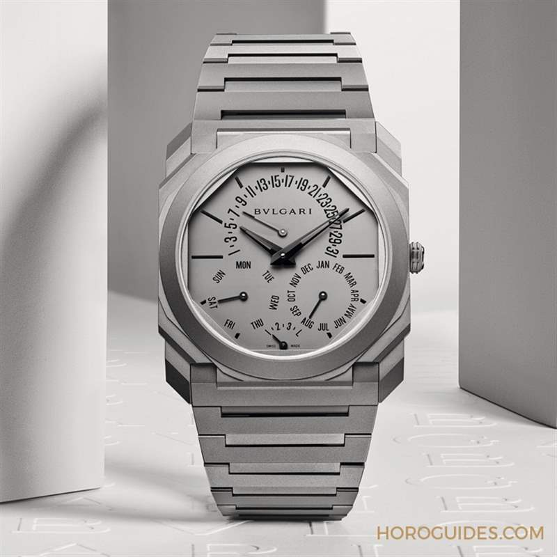 BVLGARI Octo Finissimo超薄萬年歷腕表鈦金屬款獲2021 GPGH金指針獎(jiǎng)-復(fù)刻表