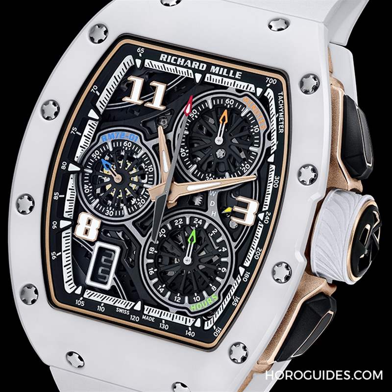 RICHARD MILLE 72-01計(jì)時(shí)碼表，再添黑白陶瓷款-復(fù)刻表