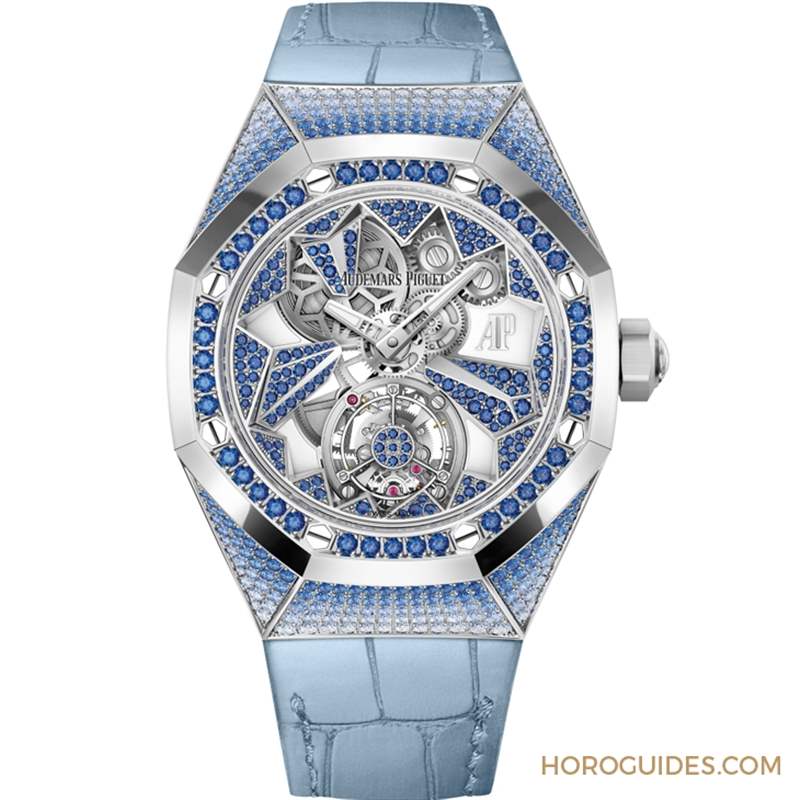 冰藍版VS.彩虹版，愛彼皇家橡樹概念系列飛行陀飛輪腕表新作寶石滿鑲閃耀登場-復刻表