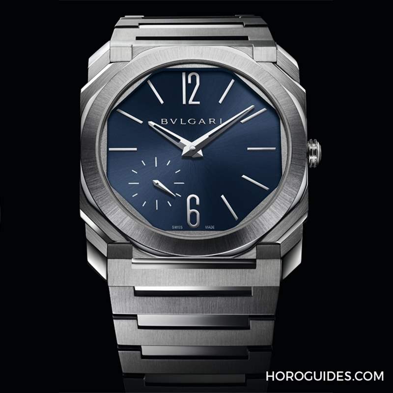 這樣的喀什米爾藍面，美絕了！BVLGARI Octo Finissimo超薄兩地時間計時碼表-復刻表
