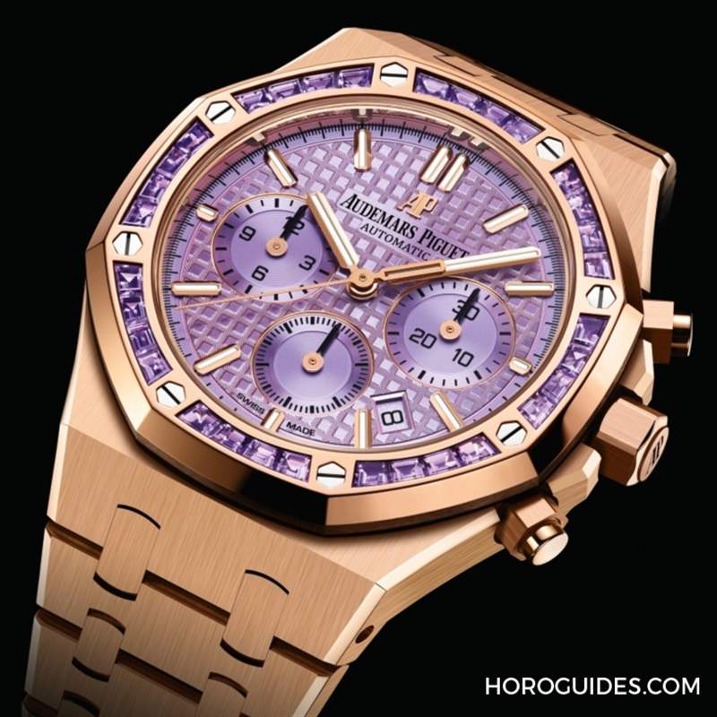 紫水晶圈！霜金彩虹圈！這是愛彼皇家橡樹表系里的盛世美顏-復(fù)刻表