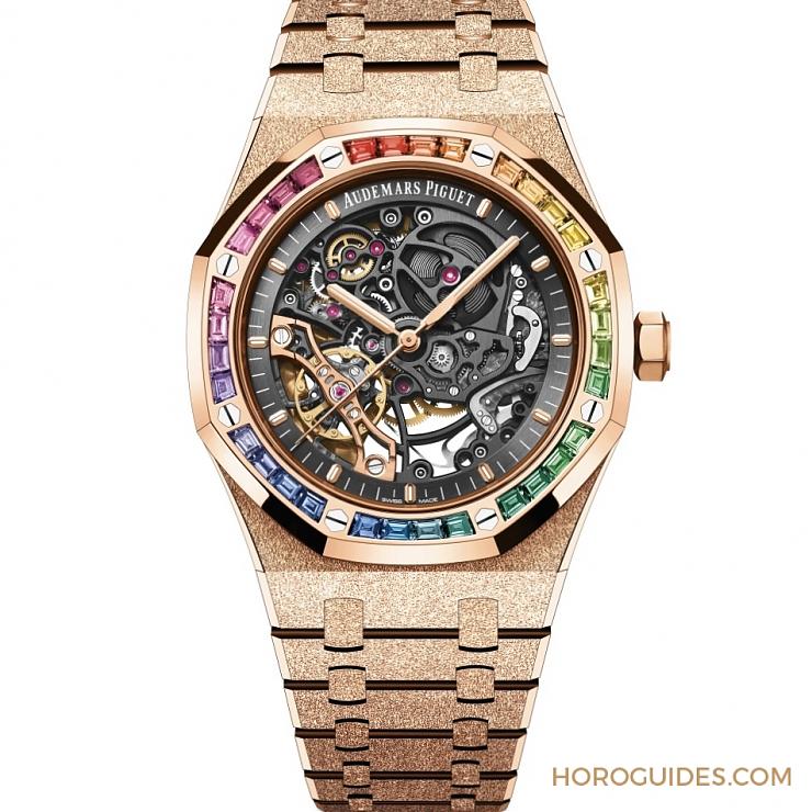 紫水晶圈！霜金彩虹圈！這是愛彼皇家橡樹表系里的盛世美顏-復(fù)刻表