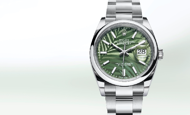 熱帶風情上場!ROLEX Datejust 36棕櫚葉面盤-復刻表
