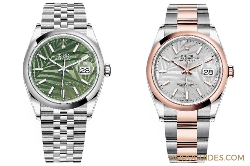熱帶風情上場!ROLEX Datejust 36棕櫚葉面盤-復刻表