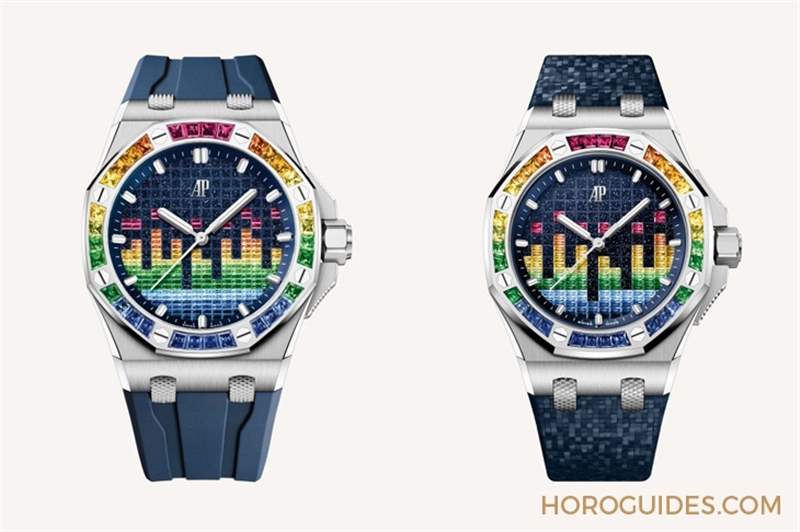 這不是P圖!在經(jīng)典格紋上大做音樂(lè),愛(ài)彼皇家橡樹(shù)離岸型音樂(lè)特別版-復(fù)刻表