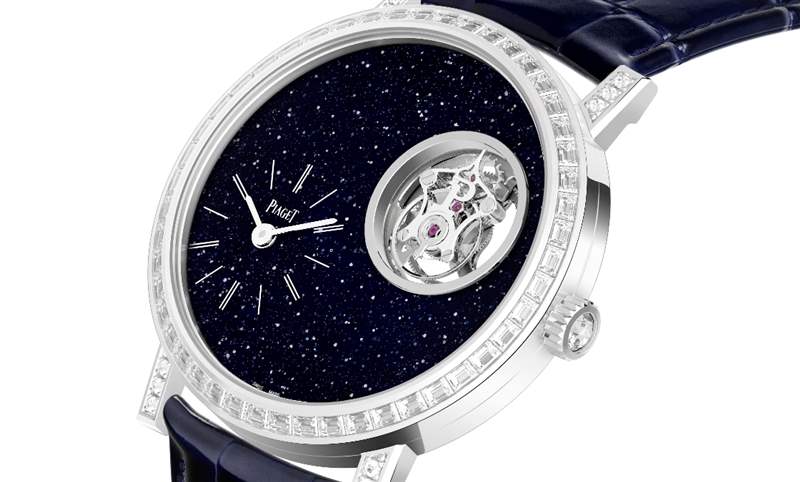 PIAGET Altiplano超薄新作奇幻亮相|砂金石面盤飛行陀飛輪限量款鑲鉆腕表-復刻表