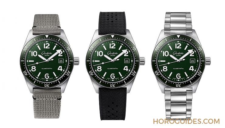 全新蘆葦綠面盤亮相，Glashütte Original SeaQ潛水表推出新色-復(fù)刻表