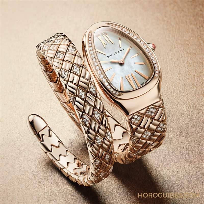 菱格紋環(huán)繞式表帶登場！BVLGARI Serpenti Spiga繾綣姿態(tài)添新貌-復(fù)刻表