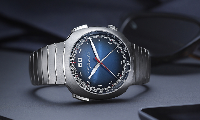 H.Moser推出Streamliner疾速者電光藍飛返計時碼表-復刻表