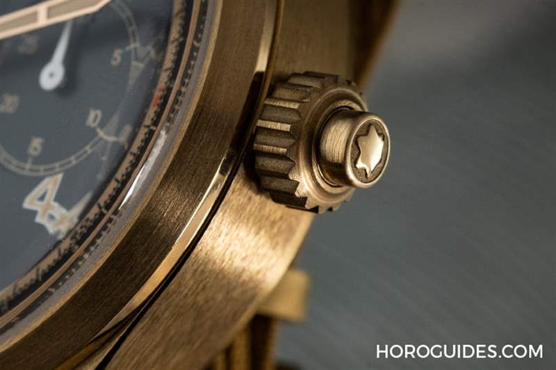 青銅加身,徹底復古|MONTBLANC 1858單按把計時碼表-復刻表