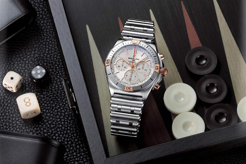 GF廠百年靈機械計時B01「鋼王」電鍍玫瑰金復刻版-復刻表