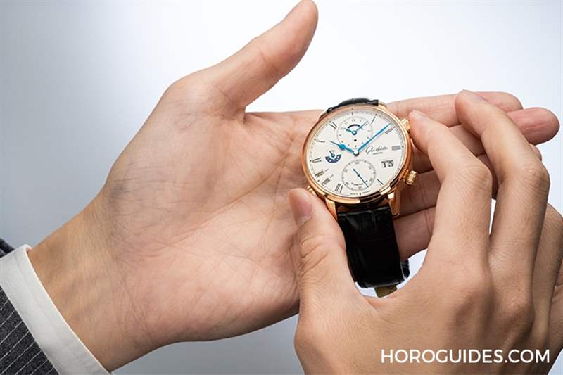 功能最強操作最直覺!格拉蘇蒂原創(chuàng)Senator Cosmopolite午夜藍時區(qū)表-復刻表