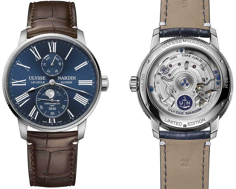 雅典娜丁Marine Torpilleur海洋托皮勒月相-復(fù)刻表