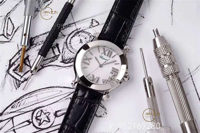 璀璨蕭邦:ZF廠蕭邦Happy Diamonds快樂的鉆石石英表對比正品-復(fù)刻表