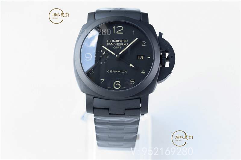 VS廠沛納海pam438黑陶瓷腕表詳細評測,鍍黑機芯更接近正品-復刻表