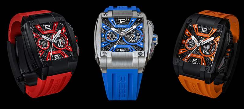 URWERK UR-100V “藍色星球”-叛亂 RE-VOLT CHRONO-復刻表