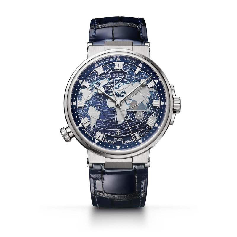 兩地時(shí)間切換自如!寶璣Marine Hora Mundi 5557-復(fù)刻表