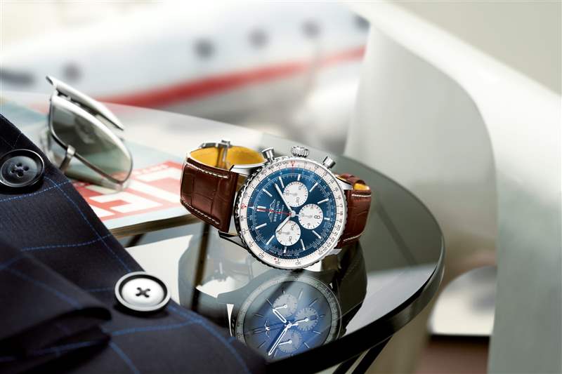 NAVITIMER B01 CHRONOGRAPH 46航空計(jì)時(shí)腕錶(圖片來源:Breitling) Breitling原版飛行員腕表70周年致敬復(fù)刻作超越前代的時(shí)尚魅力-復(fù)刻表