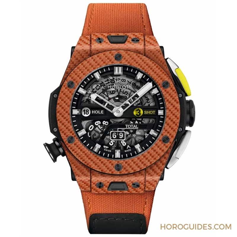 橘色、超輕量、可計桿數(shù)，Hublot Big Bang Unico高爾夫球表新色亮相-復刻表