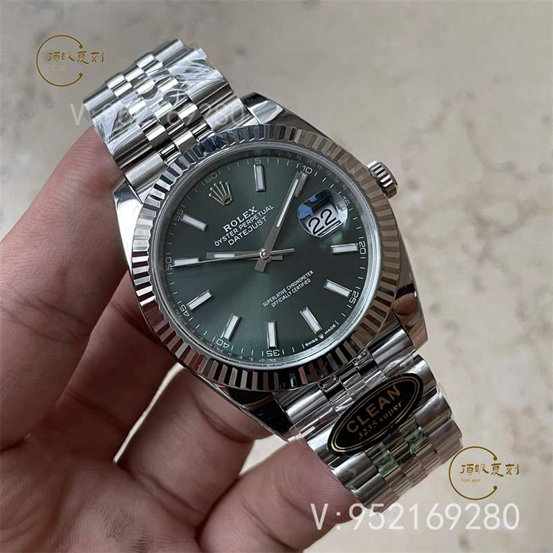 c廠(clean廠)勞力士日志126334薄荷綠盤41mm復(fù)刻表做工怎么樣-復(fù)刻表