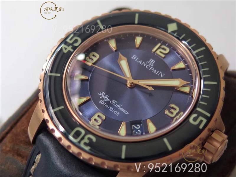 ZF廠寶珀五十噚5015B-3603C-63B玫瑰金藍(lán)盤復(fù)刻表做工怎么樣-復(fù)刻表