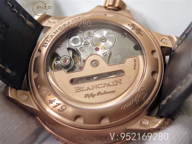 ZF廠寶珀五十噚5015B-3603C-63B玫瑰金藍(lán)盤復(fù)刻表做工怎么樣-復(fù)刻表