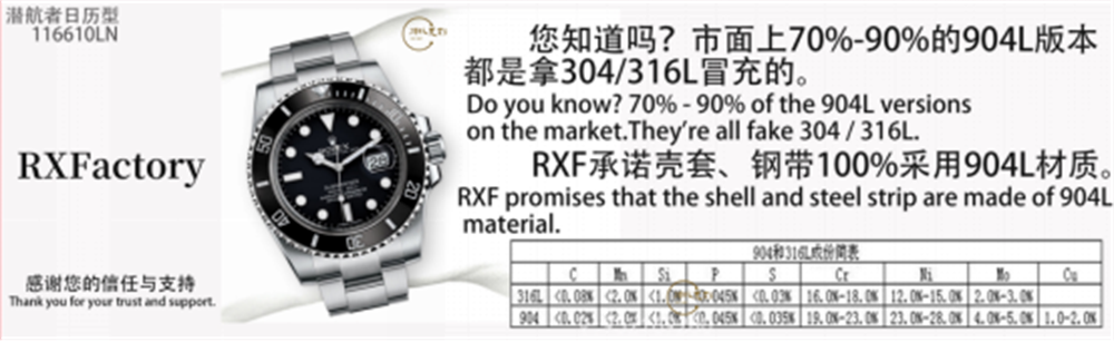RXF廠勞力士黑水鬼翻復(fù)刻表新品上市-xf廠水鬼-復(fù)刻表