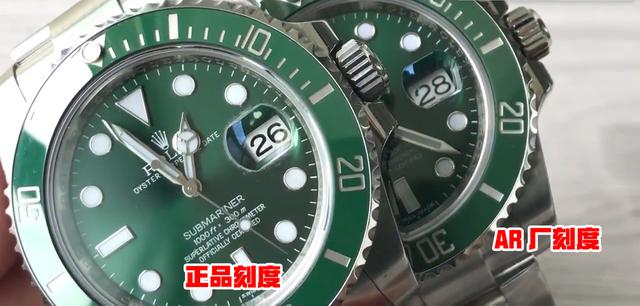 N廠勞力士綠水鬼對比ar廠怎么樣,那個(gè)更值得入手-復(fù)刻表