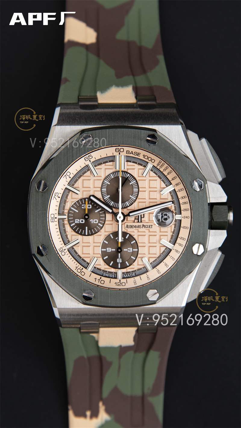 APF廠AP愛(ài)彼26400迷彩配色皇家橡樹(shù)計(jì)時(shí)復(fù)刻表做工怎么樣-復(fù)刻表