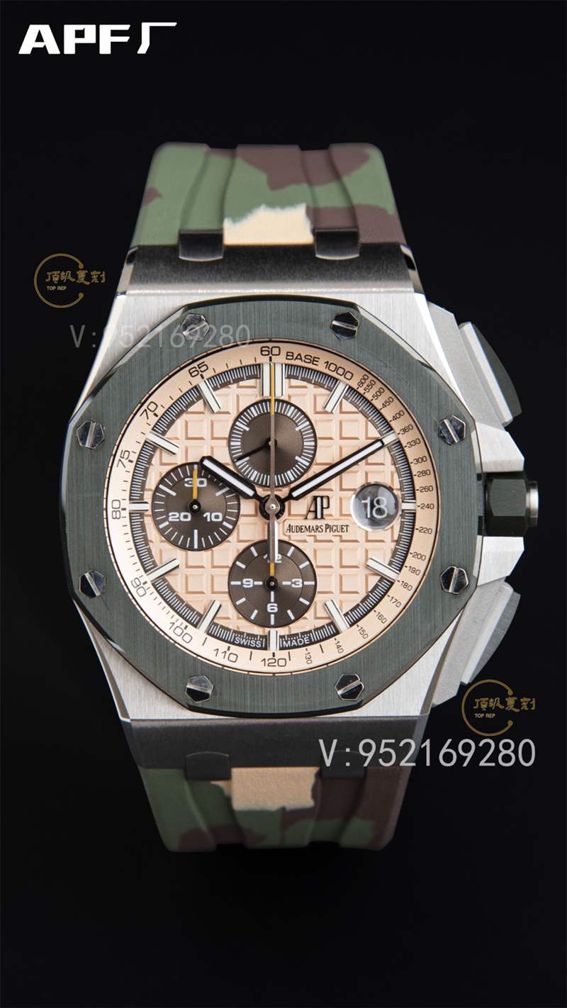 APF廠AP愛(ài)彼26400迷彩配色皇家橡樹(shù)計(jì)時(shí)復(fù)刻表做工怎么樣-復(fù)刻表