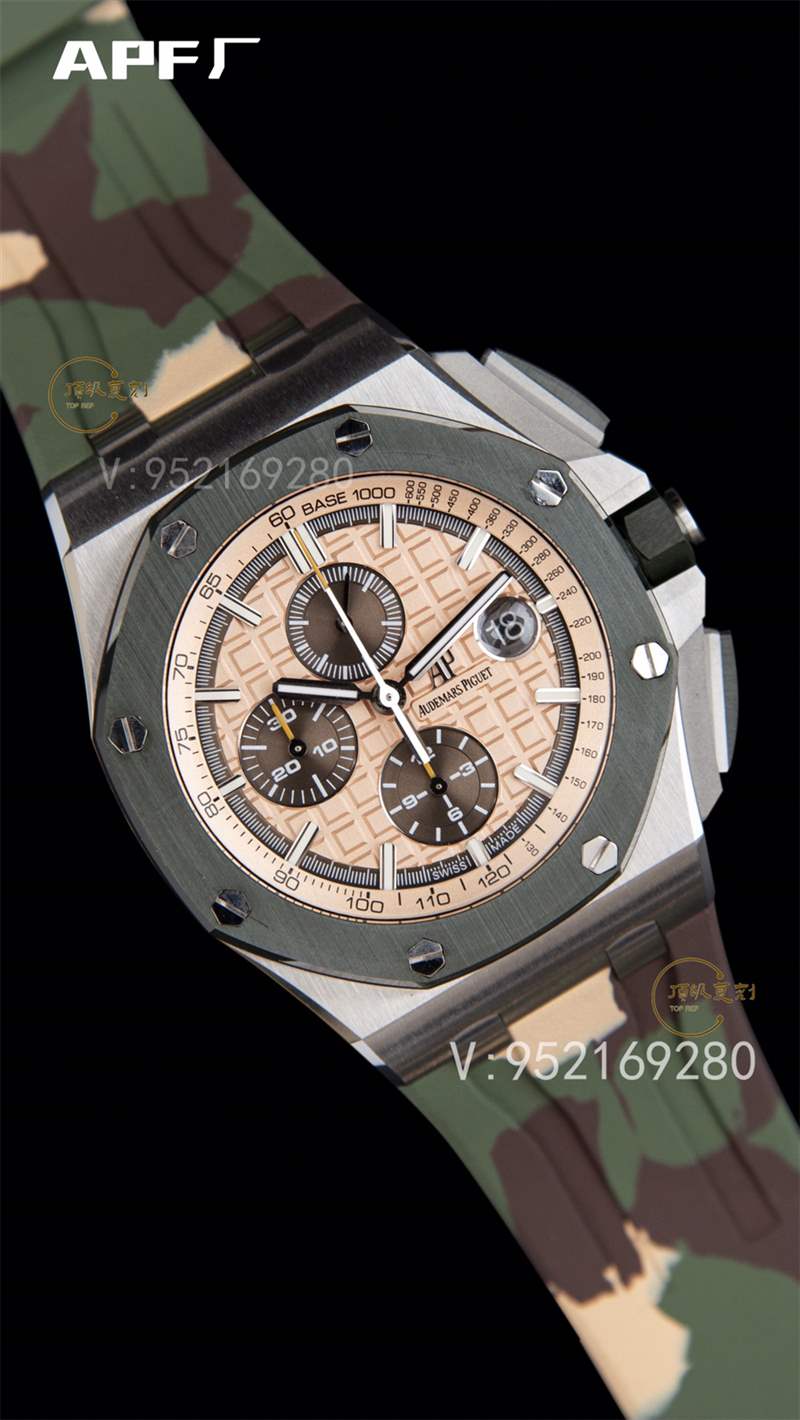 APF廠AP愛(ài)彼26400迷彩配色皇家橡樹(shù)計(jì)時(shí)復(fù)刻表做工怎么樣-復(fù)刻表