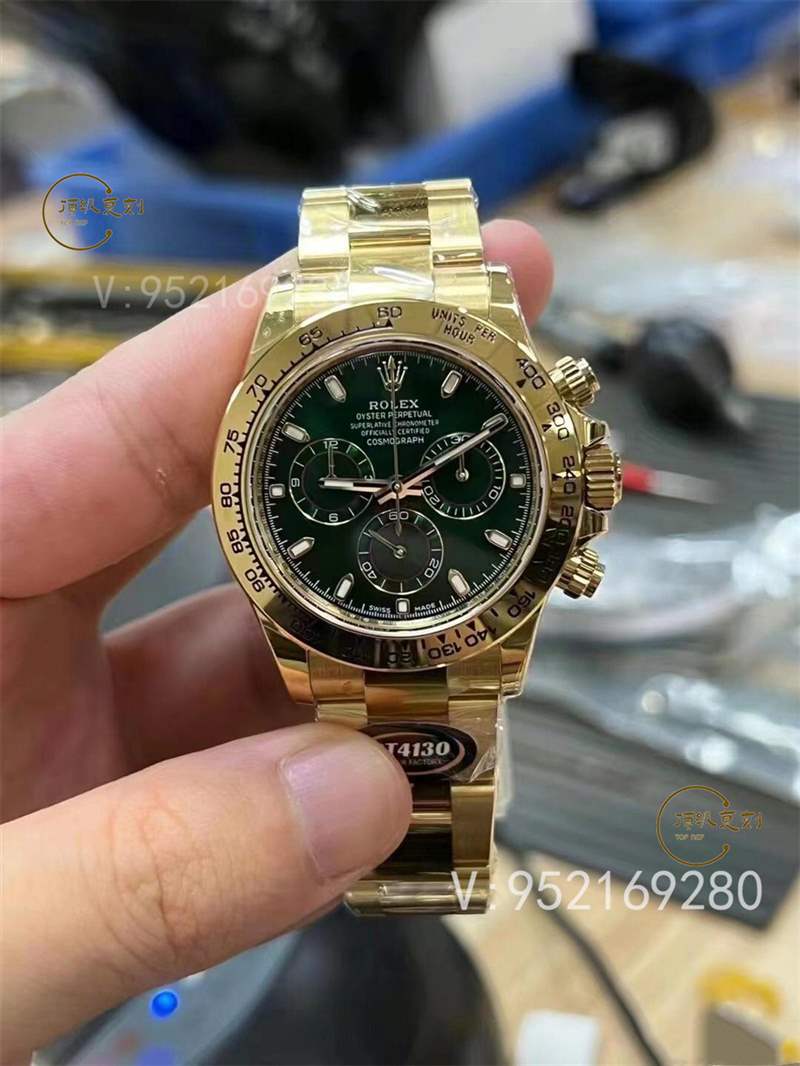 BT廠勞力士4130綠金迪通拿復刻表鍍金會掉色嗎-復刻表