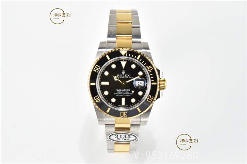 C廠Clean廠勞力士間金黑水鬼復(fù)刻表對比正品做工怎么樣-復(fù)刻表