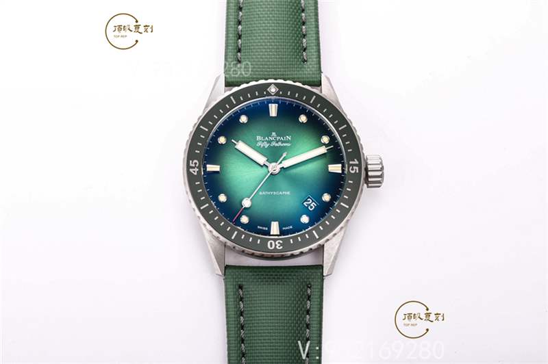 GF廠復刻寶珀五十噚5000鋼殼極光綠復刻表值得入手嗎-復刻表