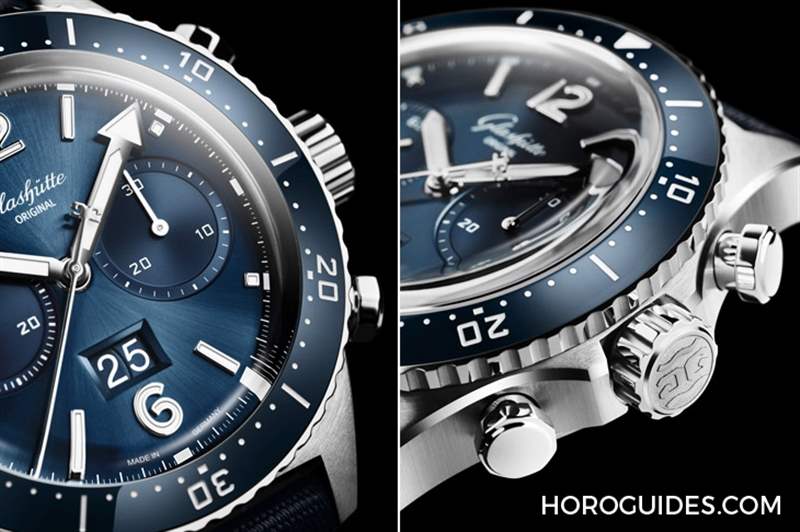 藍面、藍陶瓷圈打頭陣！ Glashütte Original SeaQ系列首次搭載計時功能-復刻表