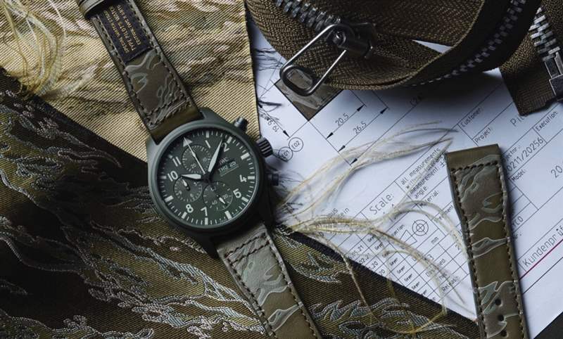 迷彩、刺繡布貼，SBTG街頭潮味上手｜IWC x SBTG特別版表帶套裝-復刻表