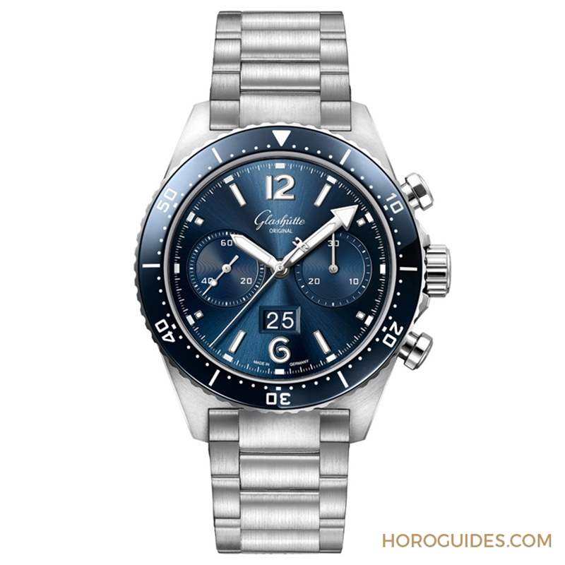藍面、藍陶瓷圈打頭陣！ Glashütte Original SeaQ系列首次搭載計時功能-復刻表