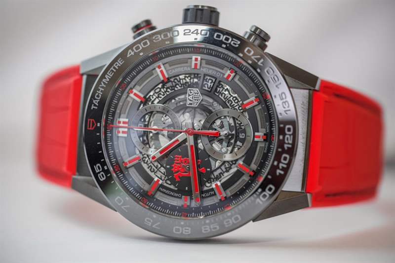 泰格豪雅 Carrera Heuer 01 Manchester United Red Devil 手表上手-復刻表
