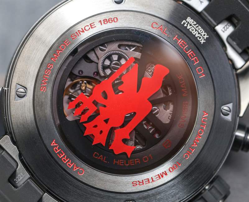 泰格豪雅 Carrera Heuer 01 Manchester United Red Devil 手表上手-復刻表