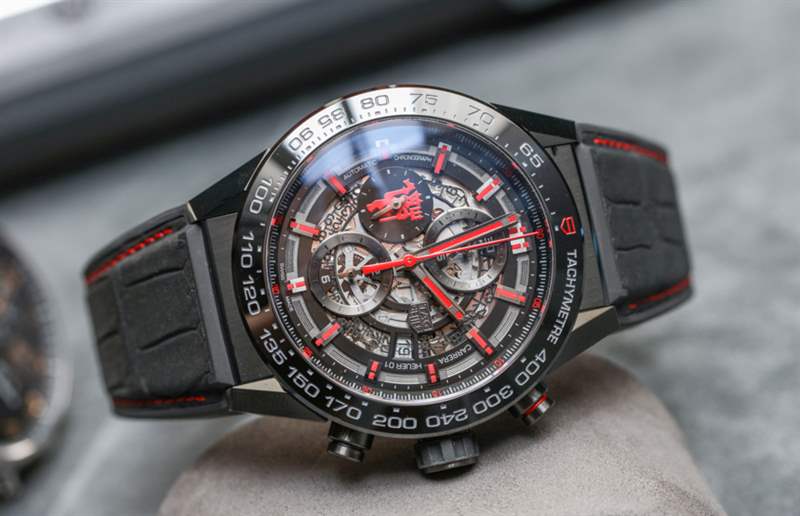 泰格豪雅 Carrera Heuer 01 Manchester United Red Devil 手表上手-復刻表