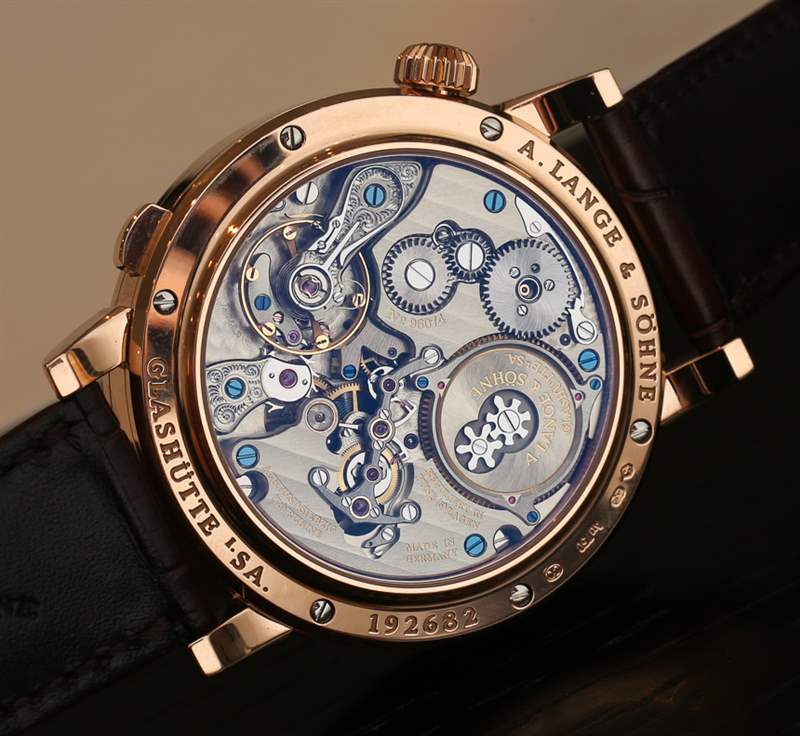 朗格Zeitwerk引人注目的玫瑰金腕表上手-復(fù)刻表