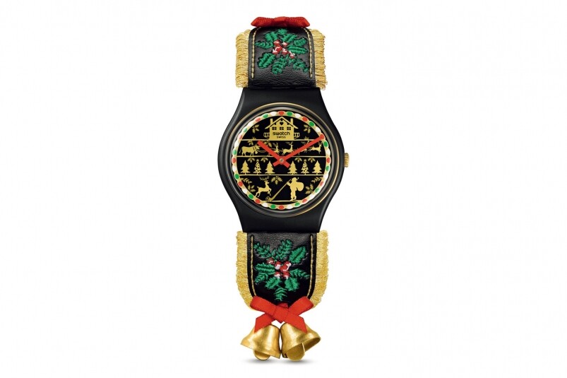 最有圣誕氣氛的腕表：Swatch Golden Merry-復(fù)刻表